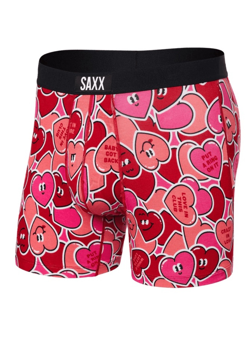 Saxx Vibe Super Soft Boxer Brief - Red & Pink Graphic